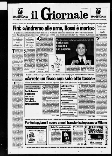 Il giornale : quotidiano del mattino